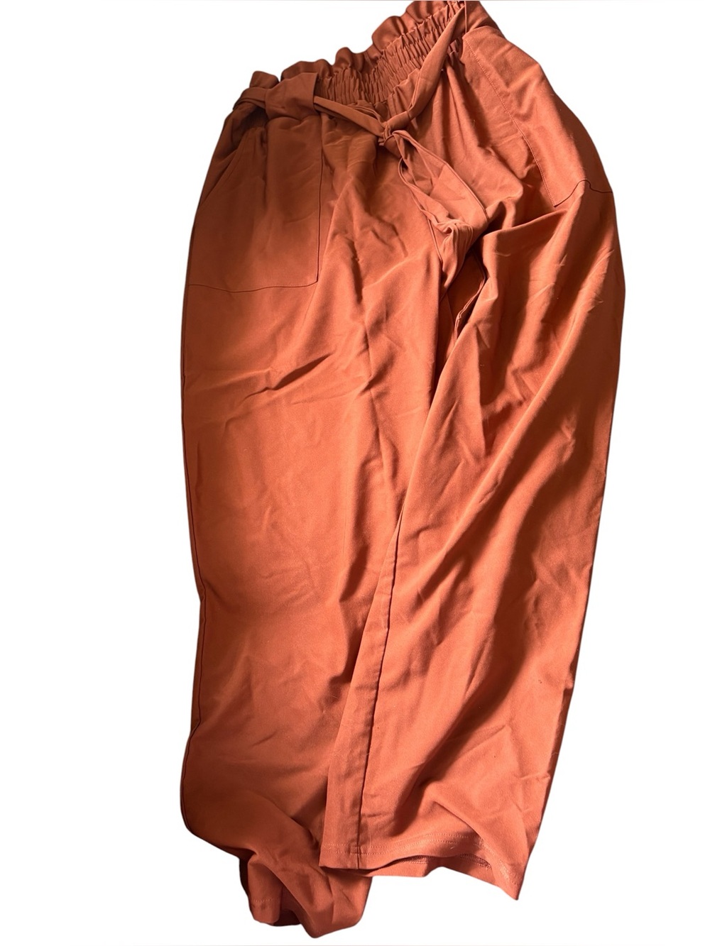 Hanna Nikole paper bag waist wide leg pant